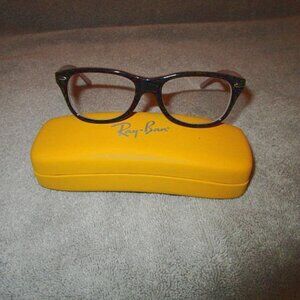 Ray-Ban Youth Eyeglasses RB1544 3580 Havana Opaline 48-16-130 Logo Arms Case
